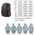 thumbnail image 3 of Silfrae Waterproof Rucksack Cover Backpack Rain Cover 30L-100L for Travel Climbing Hiking and Outdoor Activities, 3 of 5