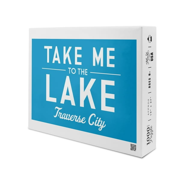Traverse City, Michigan, Take me to the Lake (1000 Piece Puzzle, Size