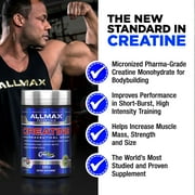 ALLMAX Nutrition Micronized Creatine Monohydrate, Gluten Free & Fast Absorbing 100g, Unflavored, 20 Servings