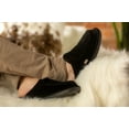 thumbnail image 4 of Natural Suede Men Slippers | Black |8, 4 of 6