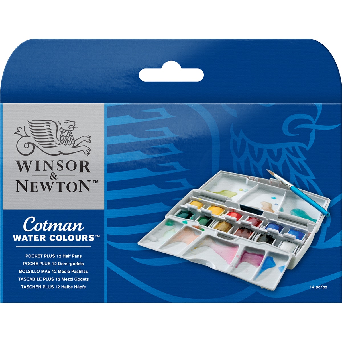 Winsor & Newton Cotman Water Color Pocket PLUS Set, 12 Half Pans photo 3