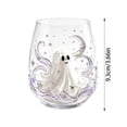thumbnail image 4 of 3D Halloween Artisan Glassware Collection, Halloween Glass Cups, Halloween Handleless Glass, Gothic Party Decor & Fall Gift, 4 of 5