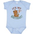 thumbnail image 3 of Inktastic Cute Teddy Bear 1st Birthday Celebration Boys or Girls Baby Bodysuit, 3 of 5