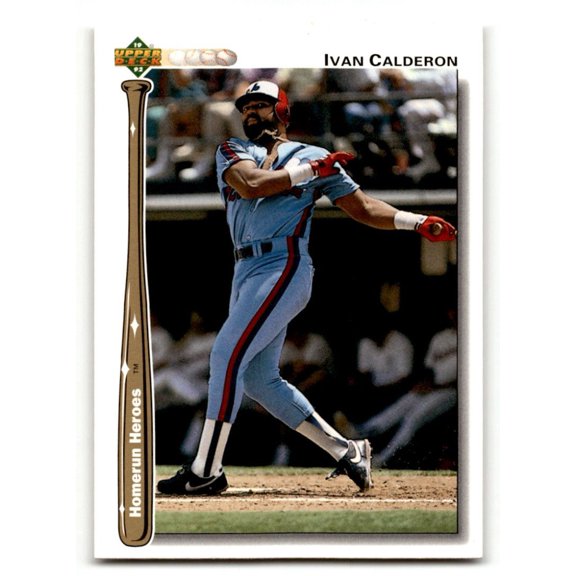 1992 Upper Deck Home Run Heroes #HR24 Ivan Calderon NM Near Mint Montreal Expos Baseball Card Montreal Expos MLB Baseball Trading Card