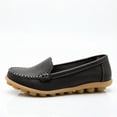 thumbnail image 5 of Women Casual Slip On Flats Loafers, Soft Cushioned Sole Comfort Footwear For Walking Shopping Office Daily Outfits Black 8, 5 of 6