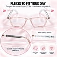 thumbnail image 5 of Genxenon Bluetooth AI Glasses,No-Subscription AI Translation,Free App Powered By Chatgpt,Real-Time Translation,AI Voice Assistant,Photochromic Purple Sunglasses,Pink Rectangle for Women, 5 of 11