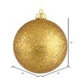 thumbnail image 2 of Vickerman 10" Antique Gold Sequin Ball Ornament, 2 of 5