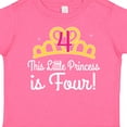 thumbnail image 4 of Inktastic 4th Birthday Princess Girls Crown Girls Toddler T-Shirt, 4 of 5