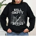 thumbnail image 3 of Unisex Light Pink Modern Athletic-Inspired Aaron Warner Hell Is Empty Crew Neck Sweatshirt, 3 of 6