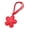 Red, variant on Leather Flower Pendant, Cherry Blossom Keychain Cotton Filled Cute Floral Bag Charm Floral Hanging Pendant Bag Car Accessories