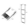 thumbnail image 1 of Stainless Steel Marine Ladder with Folding and Telescoping Features, Boat Accessories, 4 Step, 1 of 5