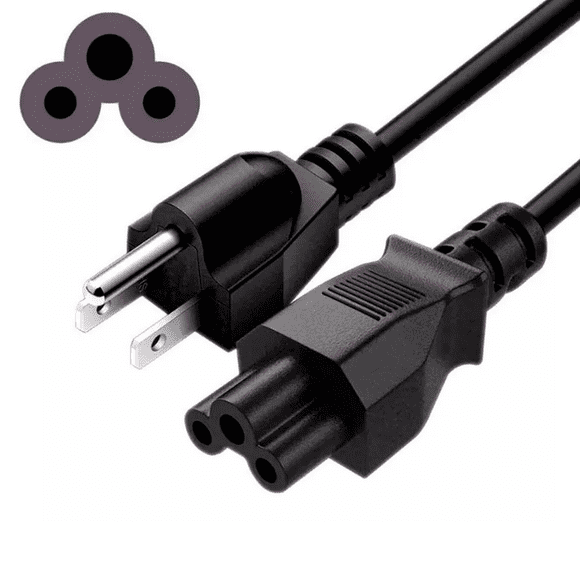 Cable de corriente trifásico Virtual Zone para laptop entrada Trebol