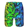 thumbnail image 3 of Balery Multicolored Butterflies Traje de Baño Estilo Hawaiano para Hombre, Shorts de Secado Rápido con Bolsillos-X-Large, 3 of 6