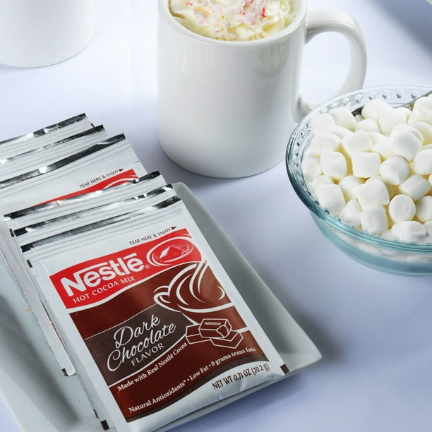 Nestle Dark Chocolate Mix Hot Cocoa Packets- 50/Box - Walmart.ca