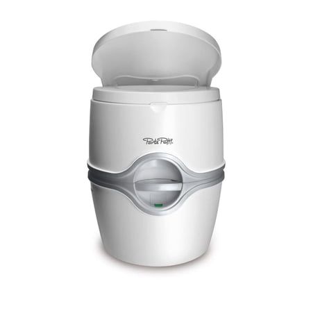 Thetford Porta Potti 565E Curve Portable Toilet with Integrated Toilet Paper Holder