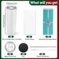 thumbnail image 3 of Joyclub 12 Pack Stainless Steel Sublimation Tumblers Glow in The Dark 20 oz Bulk Blank Tumblers, 3 of 8