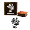 thumbnail image 1 of Printtoo Frog Pattern Scrap-booking Square Brown Wooden Rubber Stamp Craft Stamps-4 x 4 Inches, 1 of 2