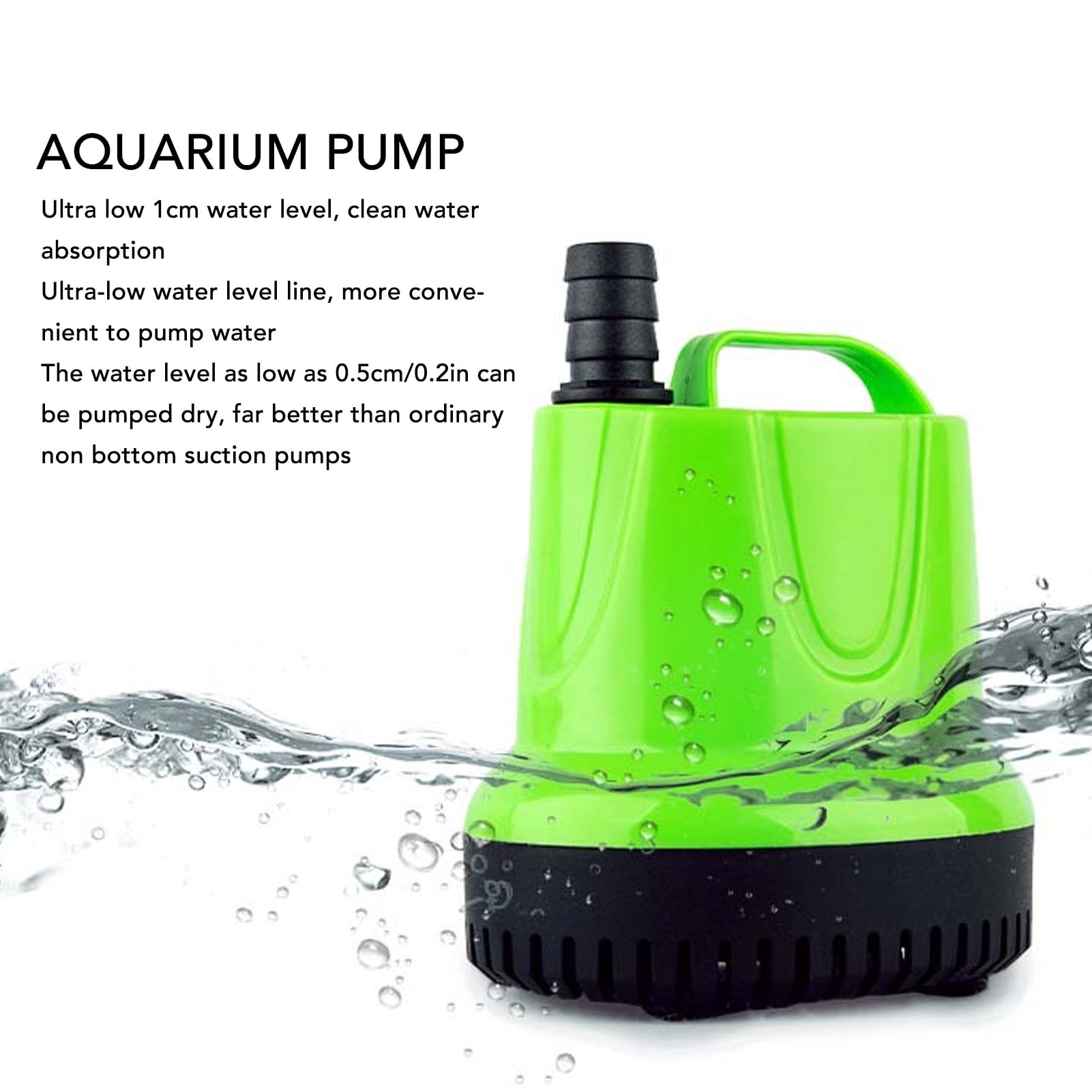 LAZIOEGR Aquarium Submersible Water Pump 25W 110-120V Quiet Fish Tank Circulation Pump 5.12 inches / 13 cm