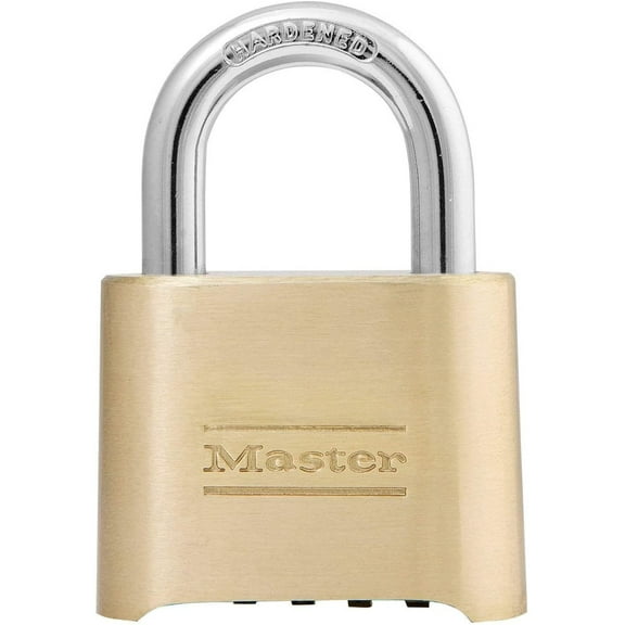 Master Lock 175D 2" Resettable Brass Combination Padlock