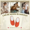 thumbnail image 7 of KLL Salmon Fish Meat Pattern Adult Unisex Cozy Slippers,Fuzzy Slip-on Slippers TPR Sole Slippers Comfort Plush Home Footwear for Indoor & Outdoor-39/40, 7 of 7