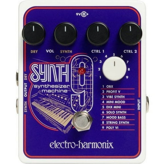 Electro-Harmonix EHX SYNTH9 Synthesizer Machine Pedal