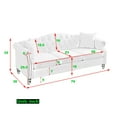 thumbnail image 5 of MAYEERTY Sleeper Sofa Bed w/USB Port, 3-in-1 adjustable sleeper with pull-out bed, 2 lumbar pillows and side pocket, soft velvet convertible sleeper sofa bed, suitable for living room bedroom, 5 of 5