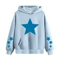 thumbnail image 2 of Girls And Cute Hoodies For Oversized Long Sleeve Drawstring Hooded Sweatshirt Gradient Teen Girls Pullover Tops Blue, 2 of 4