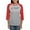 Heather/Red, variant on CafePress - Triangle Education Foundation Tagline Long Sleeve T Shirt - Womens Baseball Tee