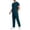 Mens Two Piece Sets - Green, variant on Maqroz Men's Summer 2-Piece Scrubs Set Shorts Sleeve Top with Pants Caregiver Work Clothes Solid Color Casual Loose Comfortable Caregiver Uniform with Pockets