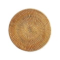 thumbnail image 1 of zhangmingg Hand Woven Rattan Placemats Set Heat Insulating Protectors for Hot Dishes and Drinks Kitchen Dining Table, 1 of 6