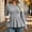 Gray, variant on HCBY Women's Ribbed Peplum Top, Crew Neck Long Sleeve Knit Sweater, Fitted Waist Flared Hem Casual Fall Winter Blouse