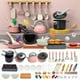 thumbnail image 1 of Kids Kitchen Playset Children's Play Kitchen Toy Set 61pcs, 1 of 5
