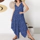 thumbnail image 1 of Mono De Verano Traje de vacaciones con estampado de leopardo de una pieza sexy asimétrico para mujer Cgtredaw Azul 4Xl para Mujer, 1 of 6