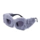thumbnail image 1 of Gafas de sol de felpa con forma de ojo de gato para mujer, modernas y cómodas, de estilo punk. Gris, 1 of 9