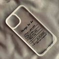 thumbnail image 1 of Funny Schedule Plan Things To Do Phone Case For iPhone 14 15 13 16 Pro Max 11 12 XR XS SE20 7Plus Letter Quotes Clear Hard Cover Style 3 For iPhone 15Pro, 1 of 5
