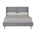 thumbnail image 3 of Cama Matrimonial Makora Mavi Gris Claro Tapizada en Tela Tipo Velvet (No Incluye Colchón), 3 of 8