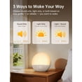 thumbnail image 3 of Sunrise Alarm Clock with Sound  Gentle Wake  Light 7 Sounds 32 Volume Levels Putty for Bedroom Stress- Morning, 3 of 8