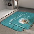 thumbnail image 2 of 1pc Dandelion Absorbent Non-Slip Bathroom Thickened Flannel Rug Decor,Soft,Quick Drying,Suitable For Indoor/outdoor Use,Bathrooms,Bedrooms,Kitchens,Terrace,Laundry Rooms,16"x24", 2 of 9