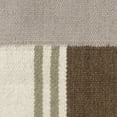 thumbnail image 2 of LR Home Bauhaus Wool Blend Poly Filled Pillow in Brown/Gray, 24" x 24", 2 of 8
