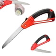 thumbnail image 2 of Folding 11 Inch Extra Long Hand Saw – For Wood Camping, Dry Wood Pruning with Hard Teeth, Quality SK5 Steel Blade, Survival Tool, Outdoor Gardening, Men Gift, 2 of 9