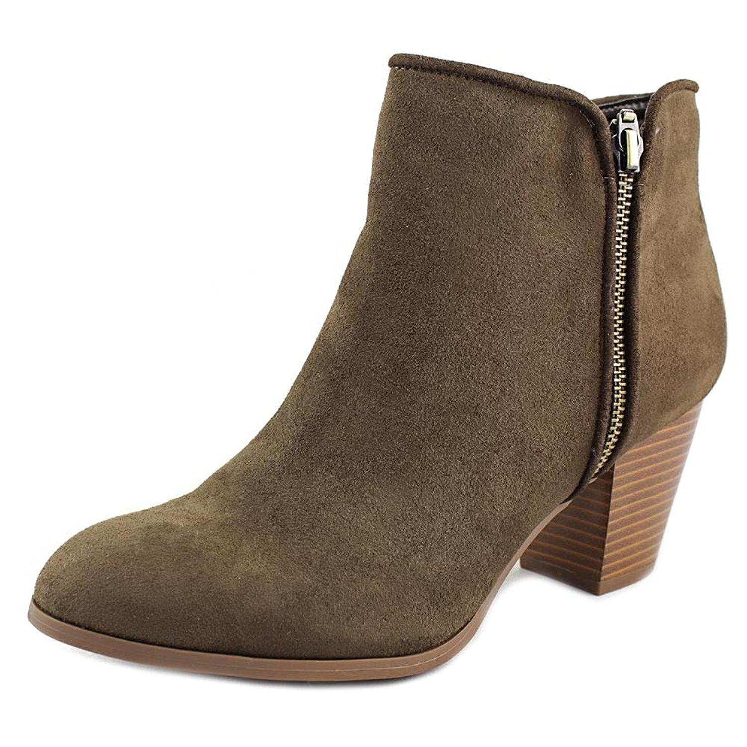 Jamila Block Heel Ankle Boots | Brown 