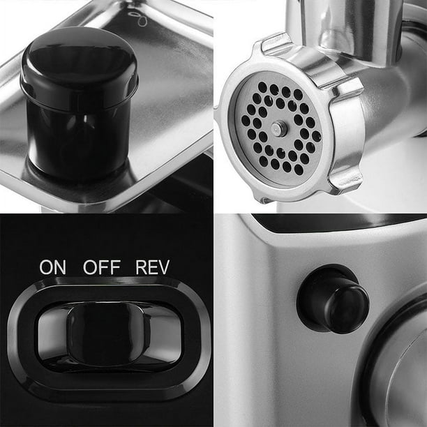 Hachoir à Viande électrique ALOVEZ 300W Inox Gris Pour Viande Et Légumes