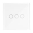 thumbnail image 1 of eWeLink 3CH T433 86 Type Panneau Tactile Mural de Luxe Adhésif 433MHz Télécommande Sans Fil RF Module d'Automatisation 3 Gang Supporte Tous les Produits RF 433MHz Lampe de Contrôle d'Escalier, 1 of 7