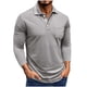 thumbnail image 2 of pstuiky camisas de manga larga para hombre, Cárdigan informal de manga larga con botones y bolsillo para hombre camisetas de hombre m, 2 of 7