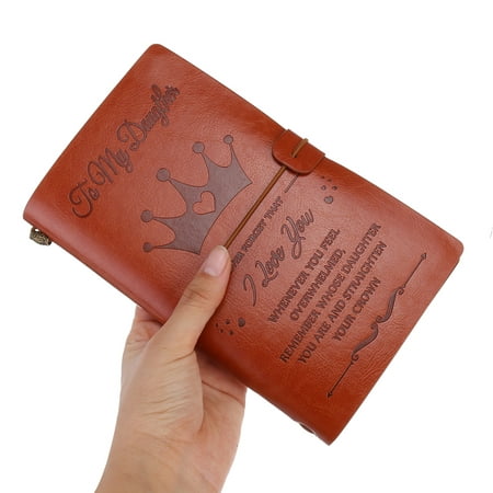 A6 Engraved Leather Journal Notebook, Custom Engraved Leather Notebook