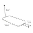 thumbnail image 2 of Zenna Home 34941SS, Tringle de Rideau de Douche en Aluminium NeverRust pour Baignoires à Pieds, Chrome, 2 of 5
