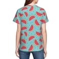 thumbnail image 7 of Wukai Watermelon Youth Unisex Short Sleeve T-Shirt for Boys, Girls, Teens, and Kids-X-Small, 7 of 7
