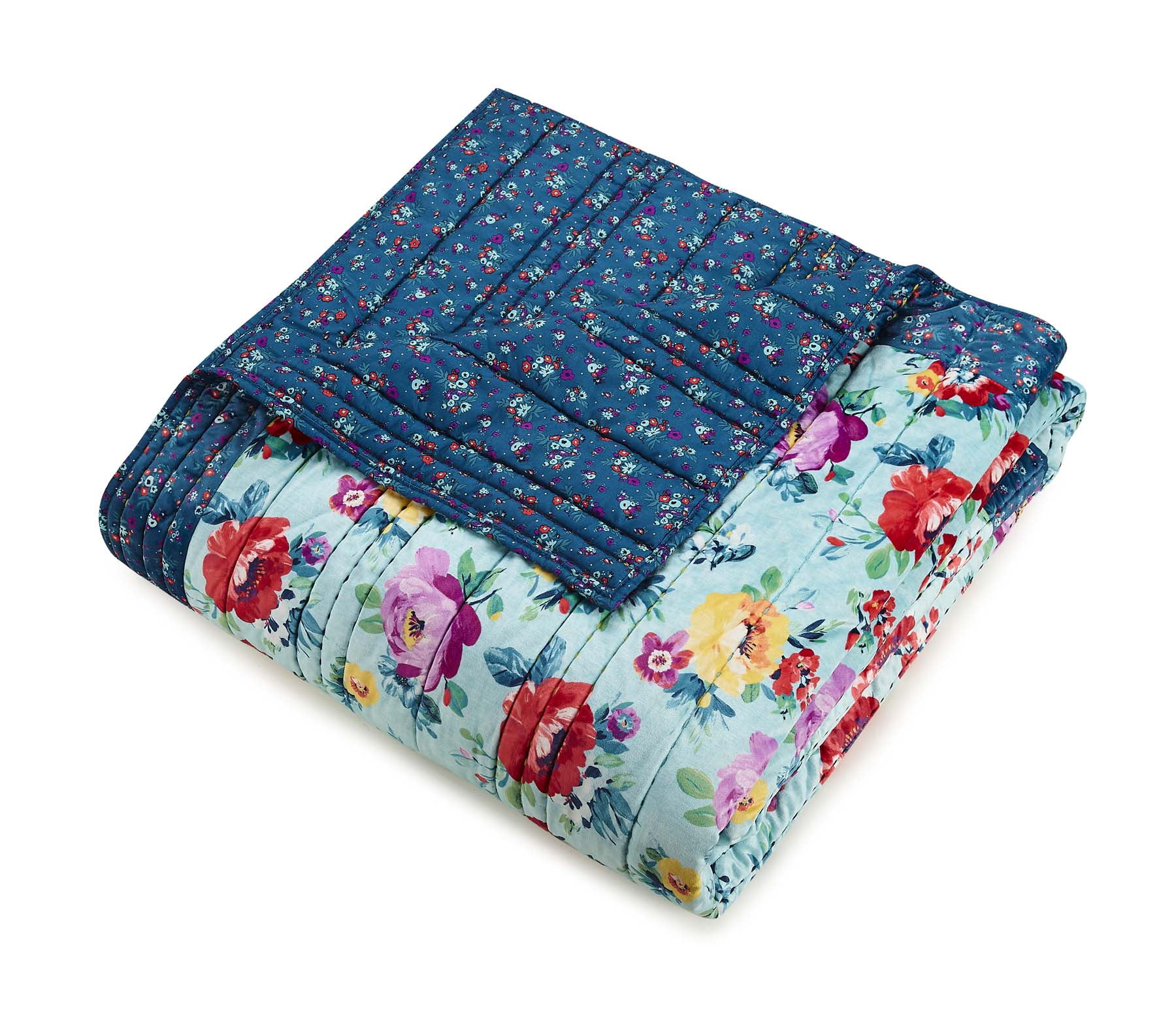 The Pioneer Woman Sweet Romance Blossoms Poly Velvet Full/Queen Quilt