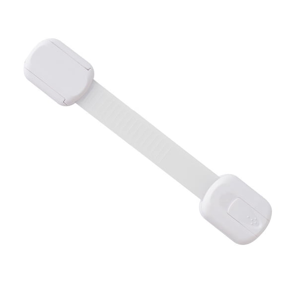 XIBUFE 4 Pack Child Safety Strap Locks, Adhesive Baby Proofing Cabinet Latches for Fridge & Drawers