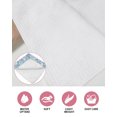 thumbnail image 6 of Blue Flowers Kitchen Dish Towels for Drying Dishes Set of 4, Farmhouse Botanical White Floral Leaves Waffle Weave Microfiber Hand Tea Bathroom Towels Quick Dry & Absorbent Towel 12x12, 6 of 7
